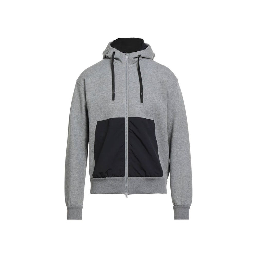 Herno Grauer Baumwollpullover