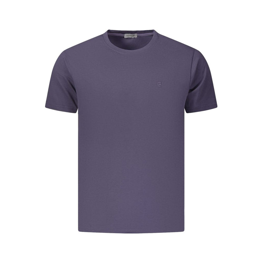 Coveri Moving Blaues Baumwoll-T-Shirt für Herren