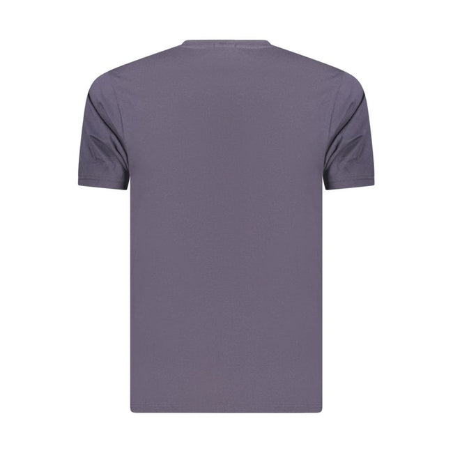 Coveri Moving Blaues Baumwoll-T-Shirt für Herren