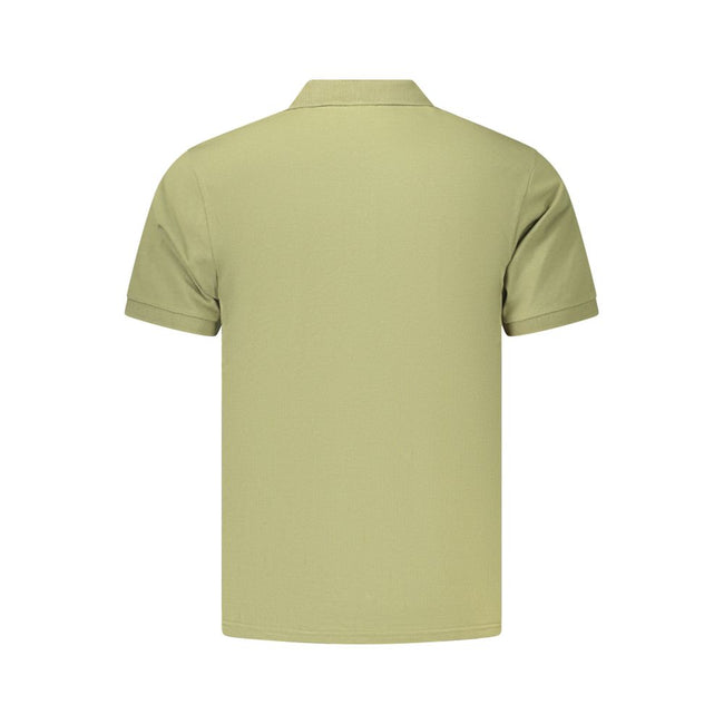 Coveri Moving Grünes Herren-Poloshirt aus Baumwolle