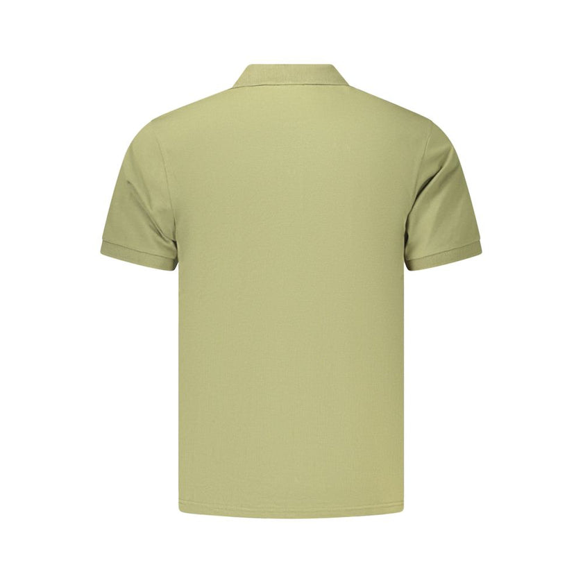 Coveri Moving Grünes Herren-Poloshirt aus Baumwolle