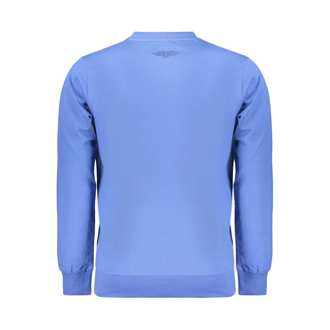Coveri Moving Blaues Baumwoll-Sweatshirt für Herren