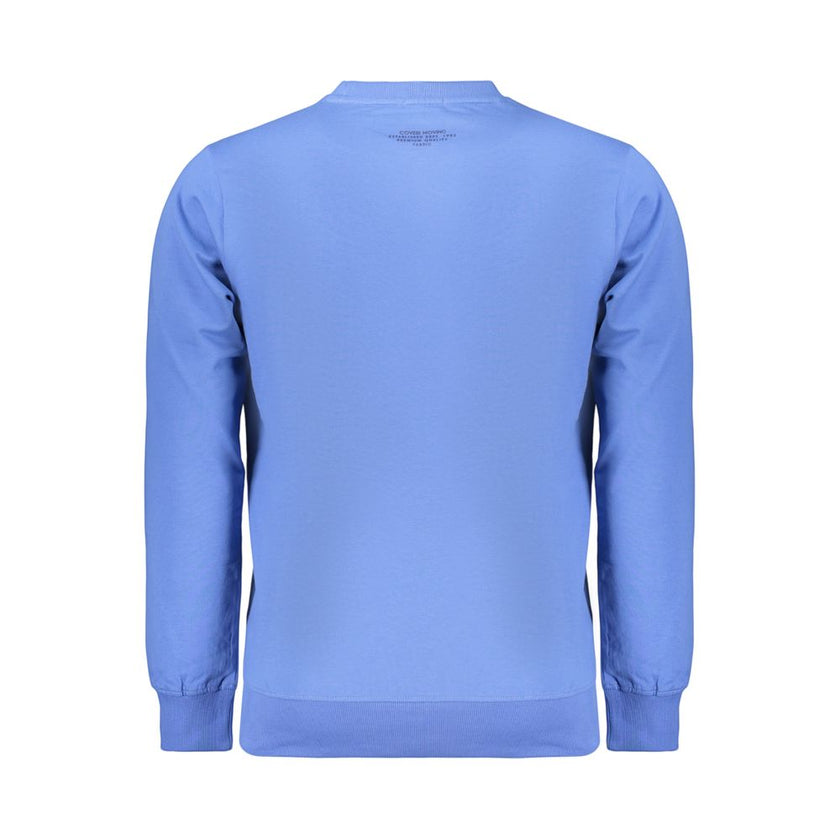 Coveri Moving Blaues Baumwoll-Sweatshirt für Herren
