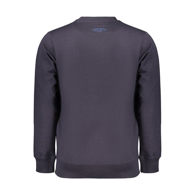 Coveri Moving Blaues Baumwoll-Sweatshirt für Herren