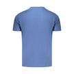 Coveri Moving Blaues Baumwoll-T-Shirt für Herren