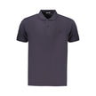 Coveri Moving Blaues Baumwoll-Poloshirt für Herren