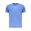 Coveri Moving Blaues Baumwoll-T-Shirt für Herren