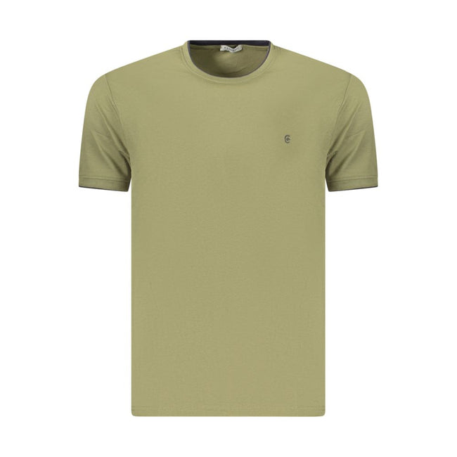 Coveri Moving Grünes Baumwoll-T-Shirt für Herren