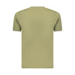 Coveri Moving Grünes Baumwoll-T-Shirt für Herren