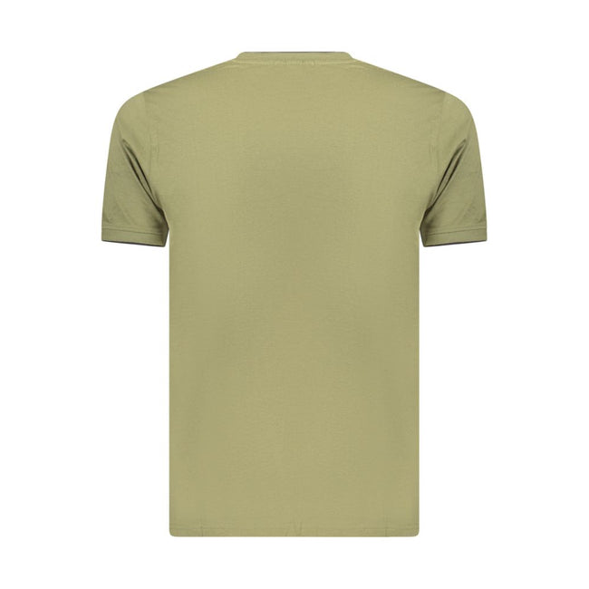Coveri Moving Grünes Baumwoll-T-Shirt für Herren