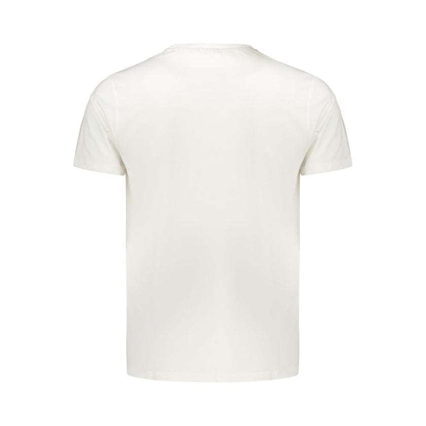 Coveri Moving Bianco Baumwoll-T-Shirt für Herren