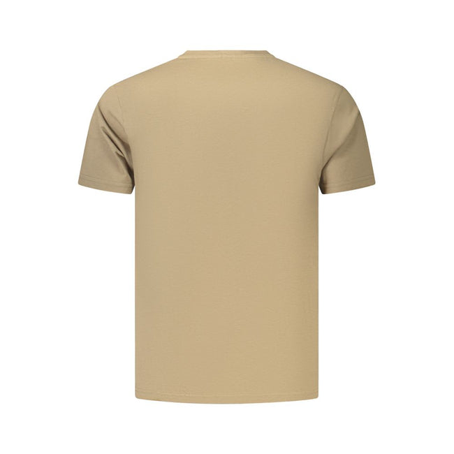 Coveri Moving Braunes Baumwoll-T-Shirt für Herren