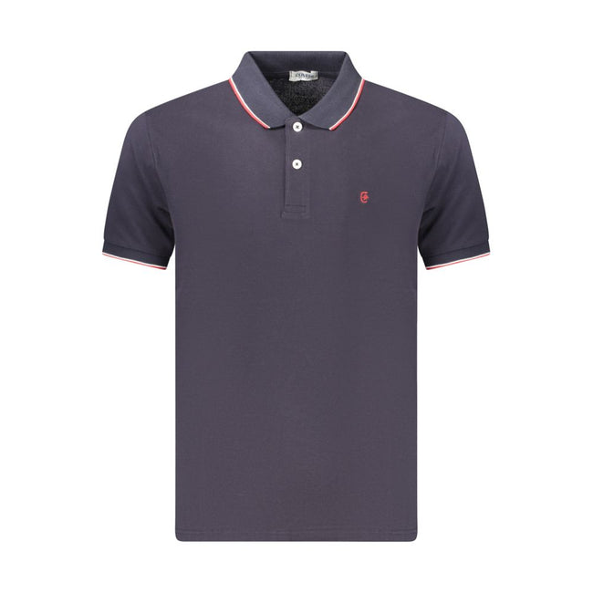 Coveri Moving Blaues Baumwoll-Poloshirt für Herren