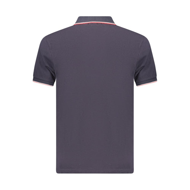 Coveri Moving Blaues Baumwoll-Poloshirt für Herren
