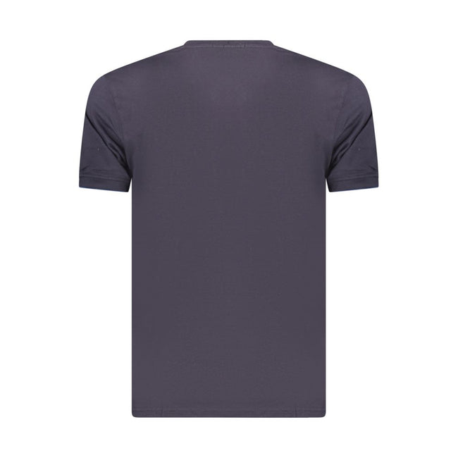 Coveri Moving Blaues Baumwoll-T-Shirt für Herren