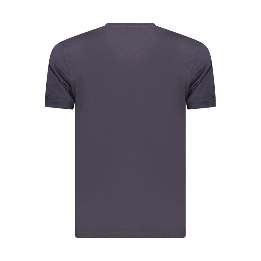Coveri Moving Blaues Baumwoll-T-Shirt für Herren