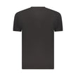 Coveri Moving Schwarzes Baumwoll-T-Shirt für Herren