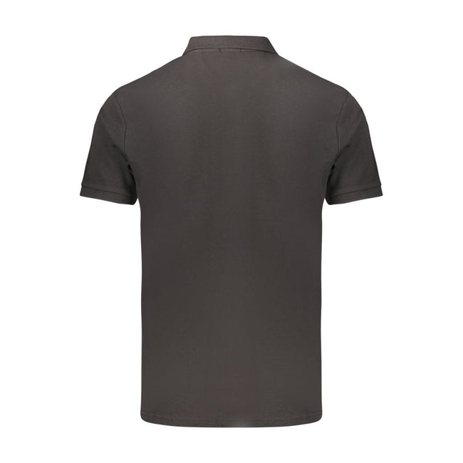 Coveri Moving Schwarzes Herren-Poloshirt aus Baumwolle
