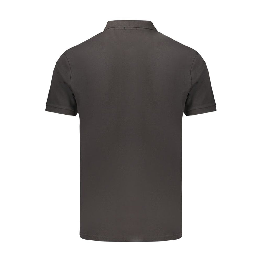 Coveri Moving Schwarzes Herren-Poloshirt aus Baumwolle