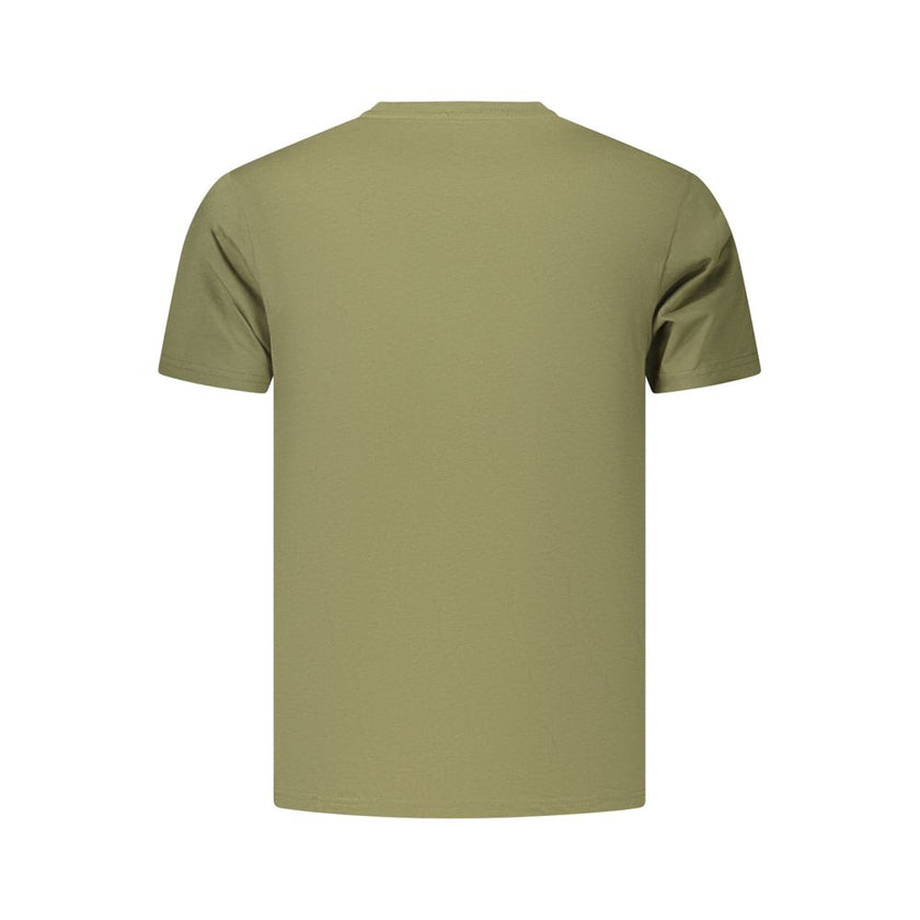 Coveri Moving Verde Baumwoll-T-Shirt für Herren