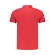 Coveri Moving Rotes Herren-Poloshirt aus Baumwolle