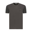 Coveri Moving Schwarzes Baumwoll-T-Shirt für Herren