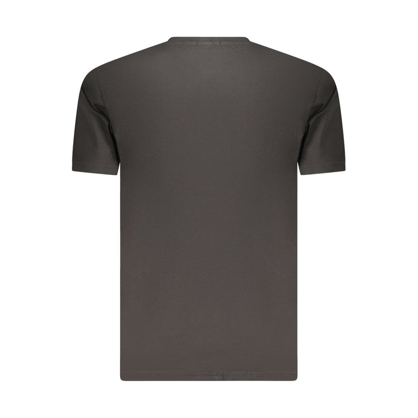 Coveri Moving Schwarzes Baumwoll-T-Shirt für Herren