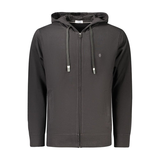 Coveri Moving Schwarzer Baumwoll-Herren-Sweatshirt