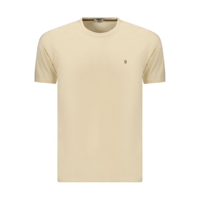 Coveri Moving Beige Baumwoll-T-Shirt für Herren