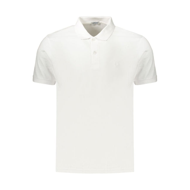 Coveri Moving Bianco Baumwoll-Poloshirt für Herren