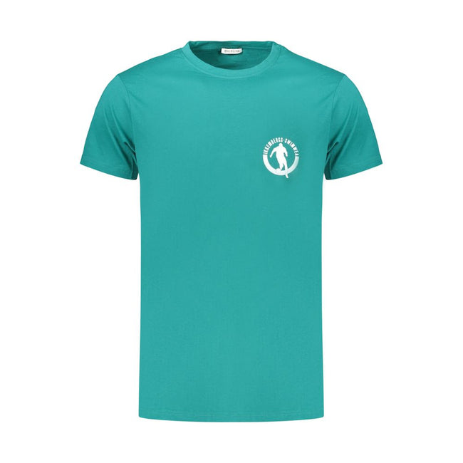 Bikkembergs Grünes Baumwoll-T-Shirt für Herren