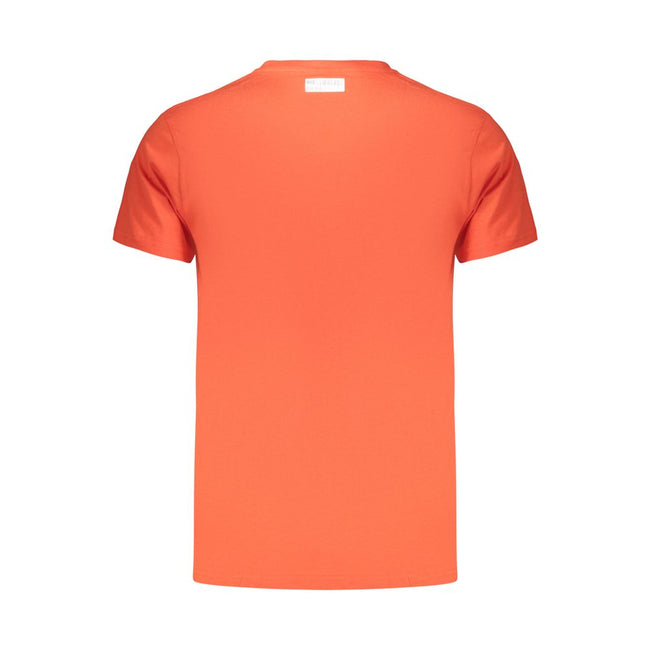 Bikkembergs Orangefarbenes T-Shirt aus Baumwolle