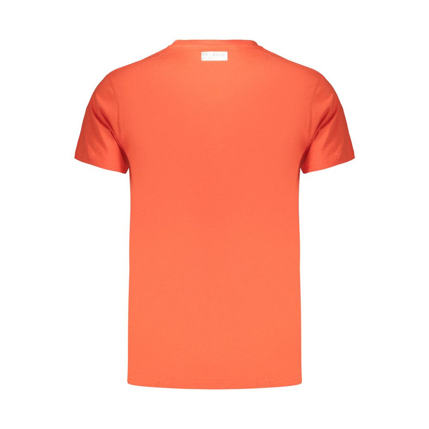 Bikkembergs Orangefarbenes T-Shirt aus Baumwolle