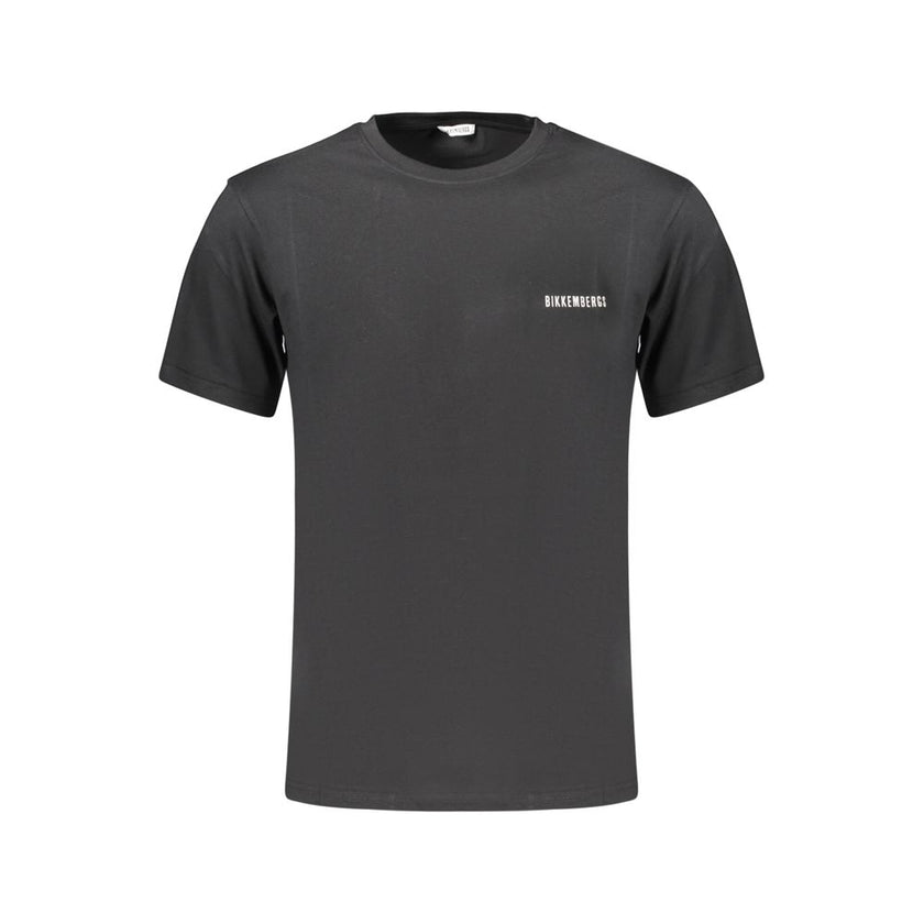 Bikkembergs Schwarzes Baumwoll-T-Shirt für Herren