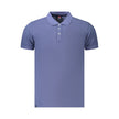 Norway 1963 Blaues Baumwoll-Poloshirt für Herren
