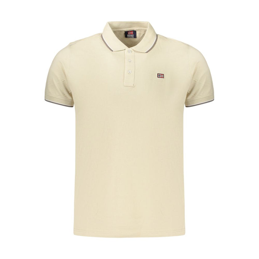 Norway 1963 Beige Baumwoll-Poloshirt für Herren