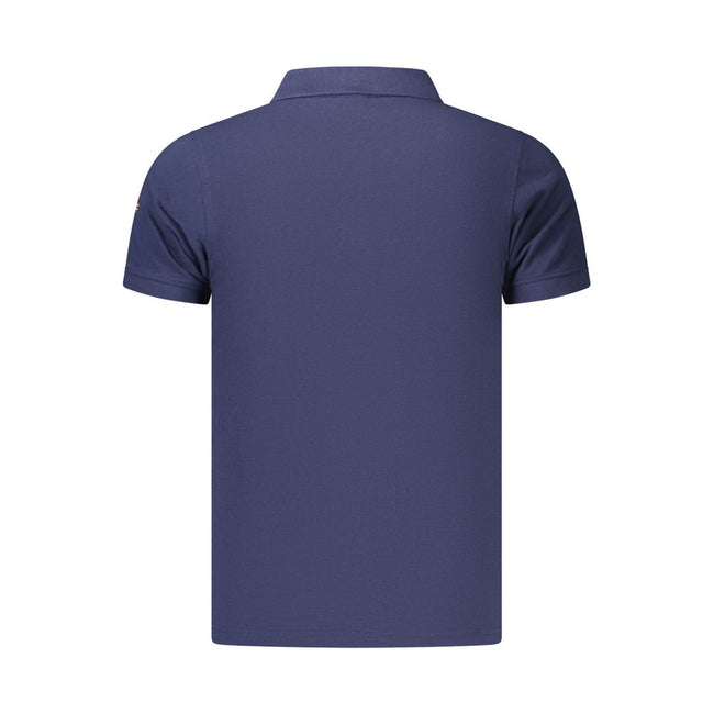 Norway 1963 Blaues Baumwoll-Poloshirt für Herren