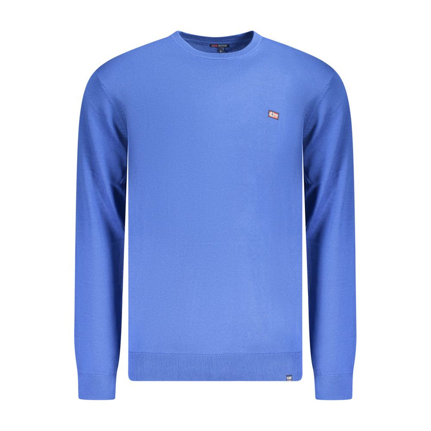 Norway 1963 Blauer Baumwollpullover für Herren