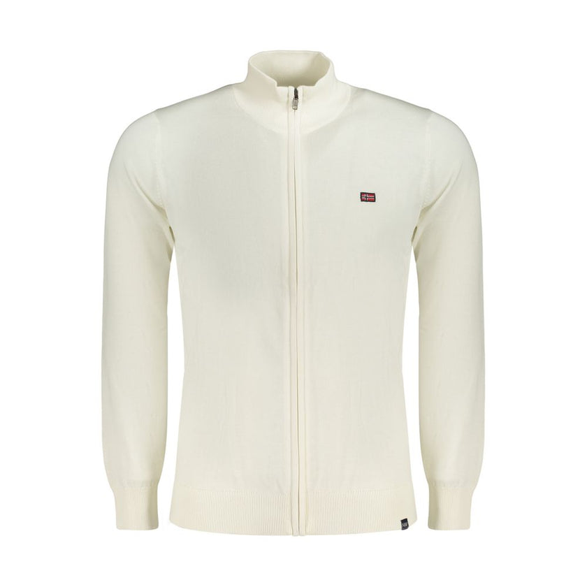 Norway 1963 Weißer Herren-Pullover aus Baumwolle