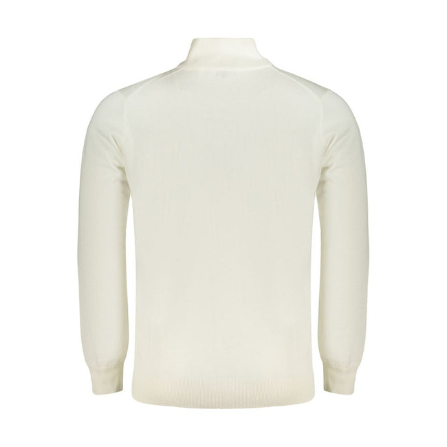 Norway 1963 Weißer Herren-Pullover aus Baumwolle