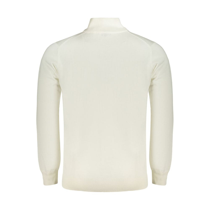 Norway 1963 Weißer Herren-Pullover aus Baumwolle