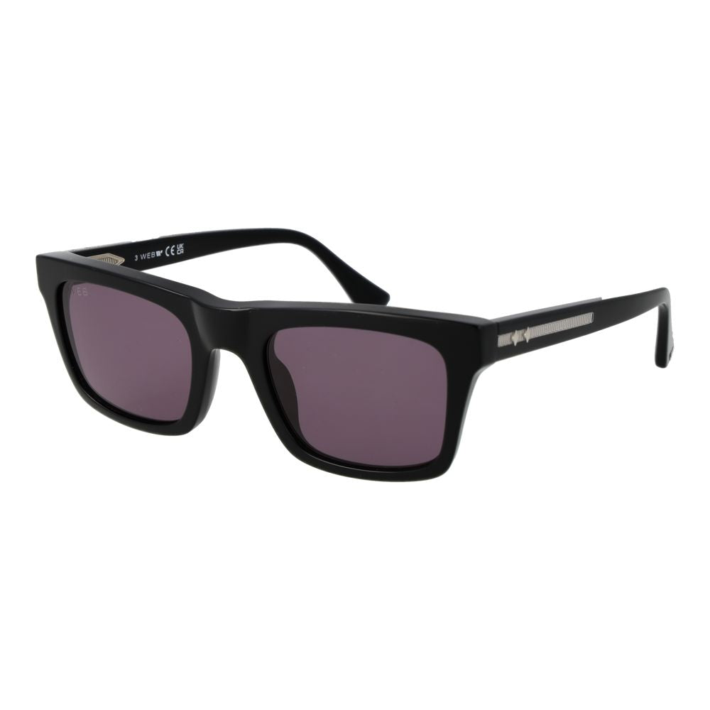 Web Schwarze Sonnenbrille aus Acetat