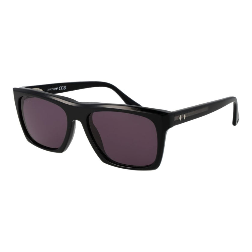 Web Schwarze Sonnenbrille aus Acetat
