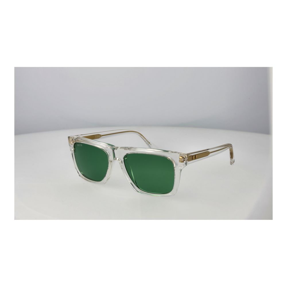 Web Sonnenbrille aus transparentem Acetat