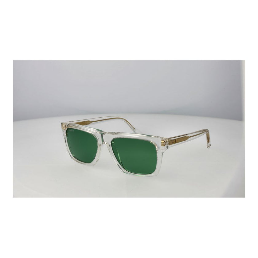 Web Sonnenbrille aus transparentem Acetat
