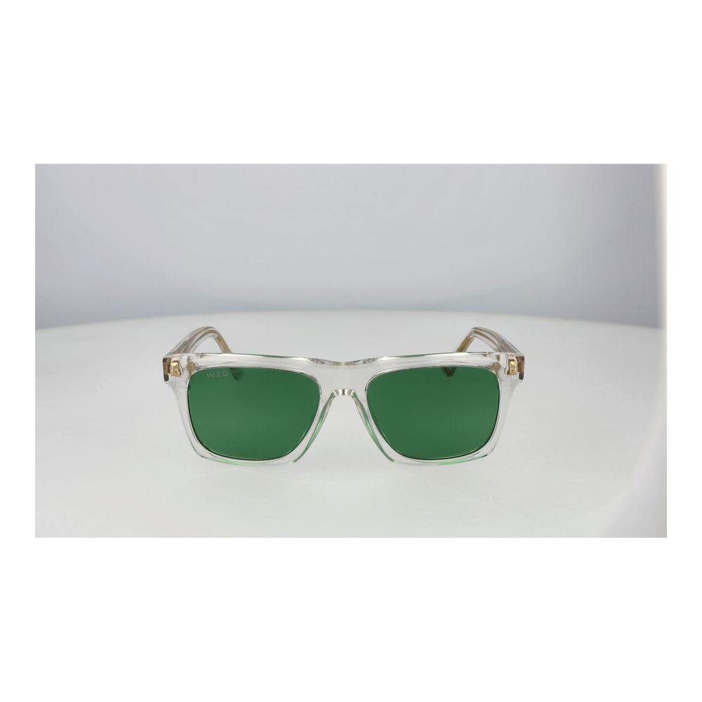 Web Sonnenbrille aus transparentem Acetat