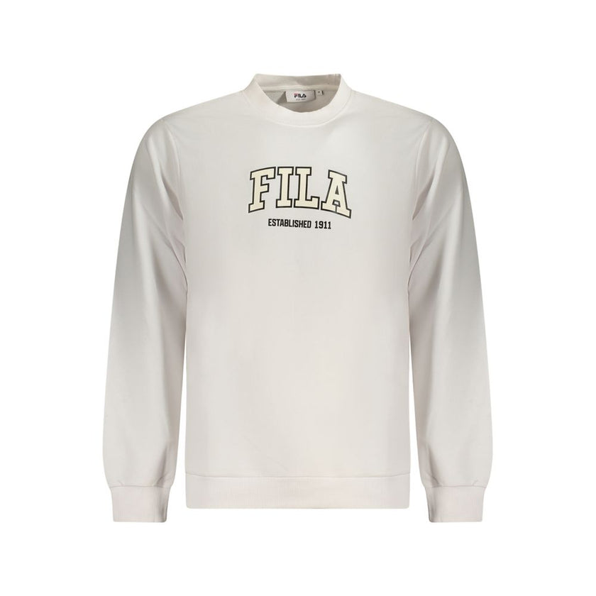 Fila Weißer Baumwollpullover für Männer
