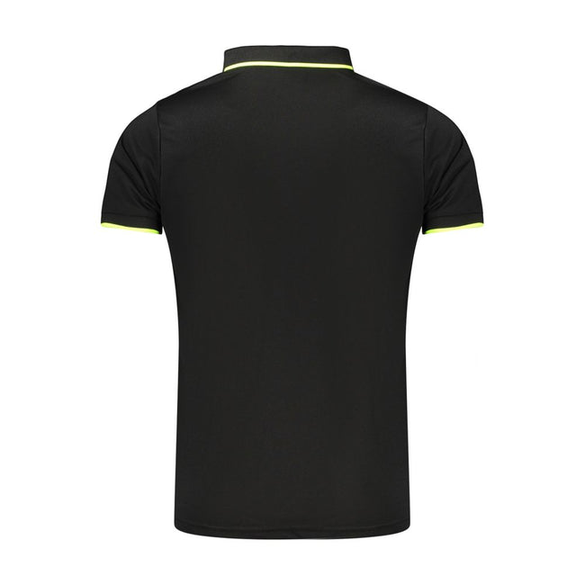 Lotto Schwarzes Poloshirt für Herren aus Polyester