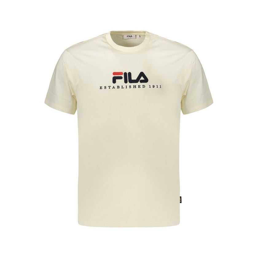 Fila Beige Baumwoll-T-Shirt für Herren
