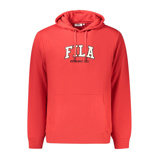 Fila Roter Herren-Kapuzenpullover aus Baumwolle